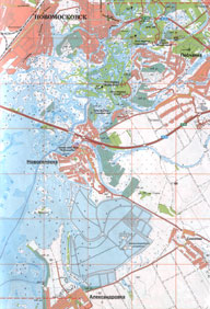 Увеличить. Карта-схема реки Днепр и его притоков